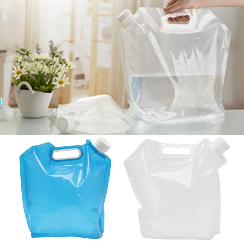 

5L Outdoor Foldable Collapsible Drinking Water Bag Car Water for Carrier Contain