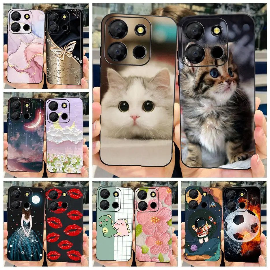 Для Itel A60 чехол A60s A662LM Милая кошка Новая модная окрашенная Обложка 6 ''мягкий