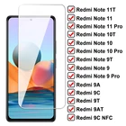 Закаленное защитное стекло 9D для Xiaomi Redmi 9T 9A 9AT 9C NFC, пленка для экрана Redmi Note 9, 10, 11 Pro, 9S, 10T, 11T