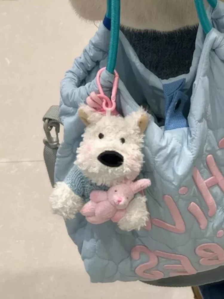 Плюшевый кулон в виде щенка Вест-хайленд милая подвеска-сумка подвеска куклы с