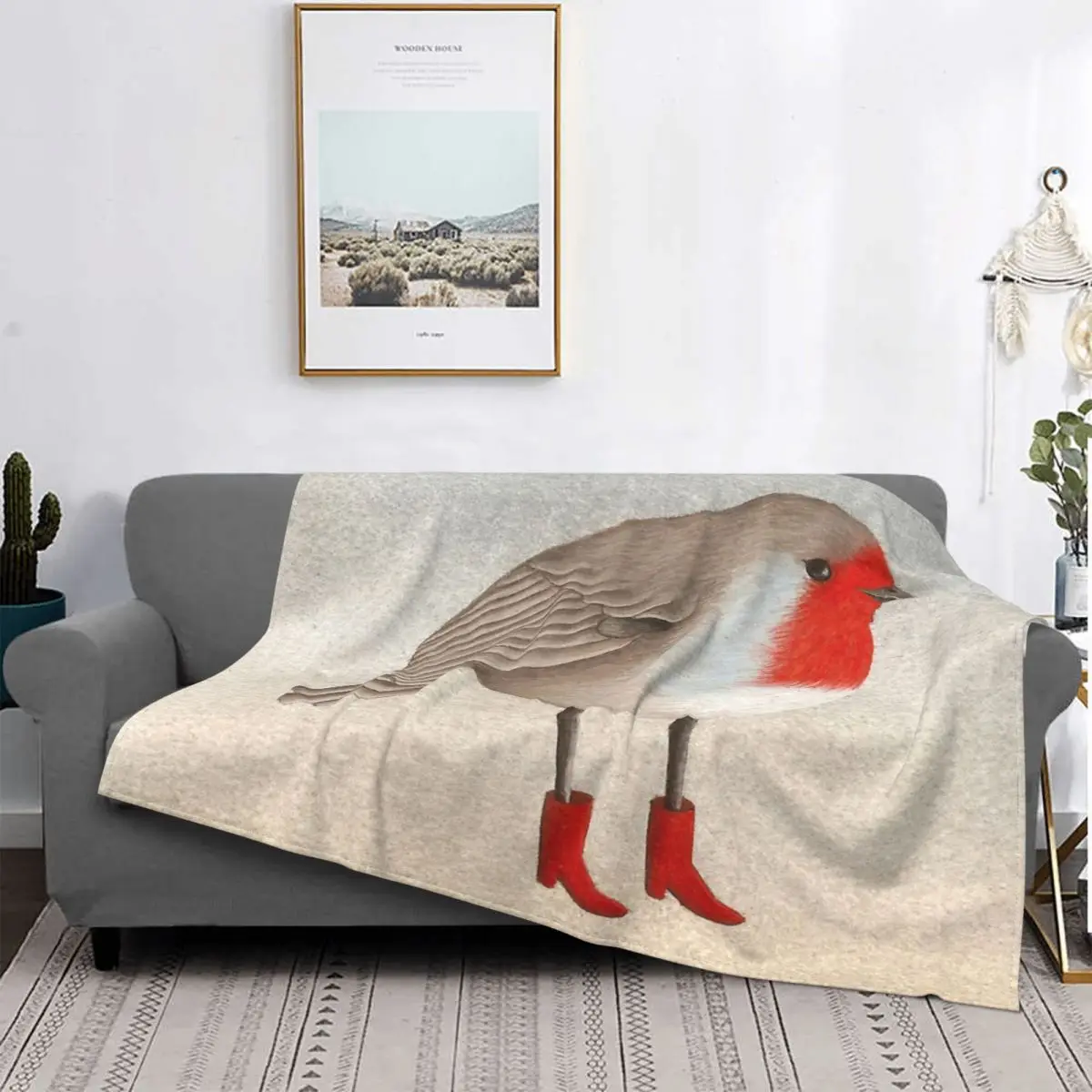 

Robin 2 Blanket Bedspread On The Bed Soft Soft Bed Blanket For Bed Throw Blanket