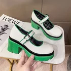 Женские туфли в японском стиле, винтажные мягкие туфли мэри джейн на платформе и высоком каблуке, обувь для косплея Jk Lolita, новинка 2022