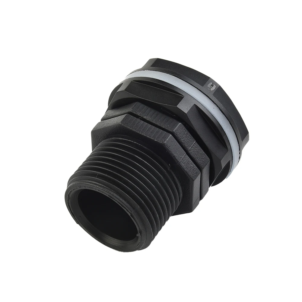 

PP Tank Bushing Threaded Fitting Flange Connection External Thread IBC Rain Bucket Watering Equipment Fitting Adapter