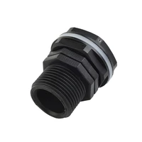 pp tank bushing threaded fitting flange connection external thread ibc rain bucket watering equipment fitting adapter