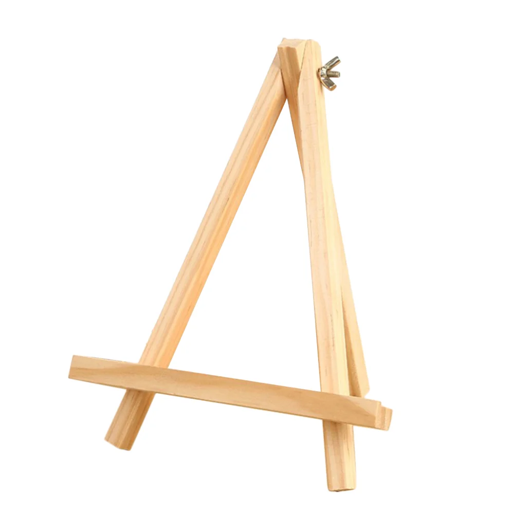 

1pc Small Tabletop Wood Display Artist A-Frame Easel Photo Frame Bracket Photo Painting Triangle Easel(18 x 24cm)