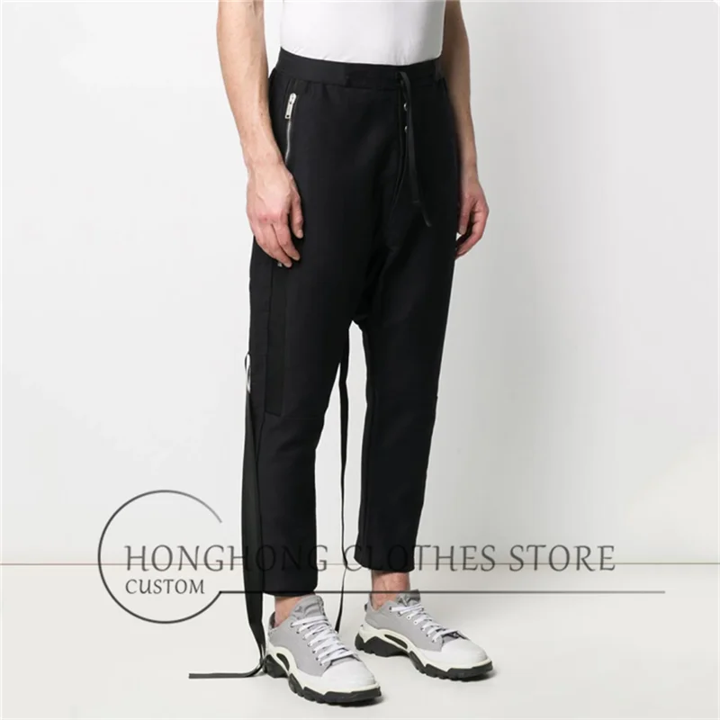 The new trend of men's leisure leisure pants S-6XL! High quality oversized pants with low crotch