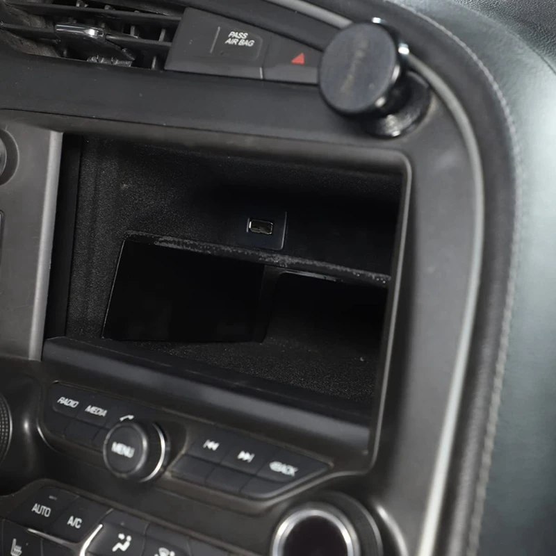 1 шт. держатель для хранения приборной панели Chevrolet Corvette C7 2014-2019 (черный)