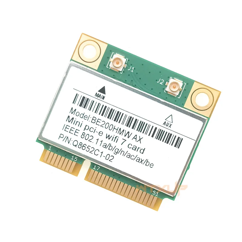 BE200HMW mini pci-e WIFI 7 Сетевая карта Bluetooth 5 4 Tri Band 2 4G/5G/6GHz 8774 Мбит/с Беспроводной адаптер