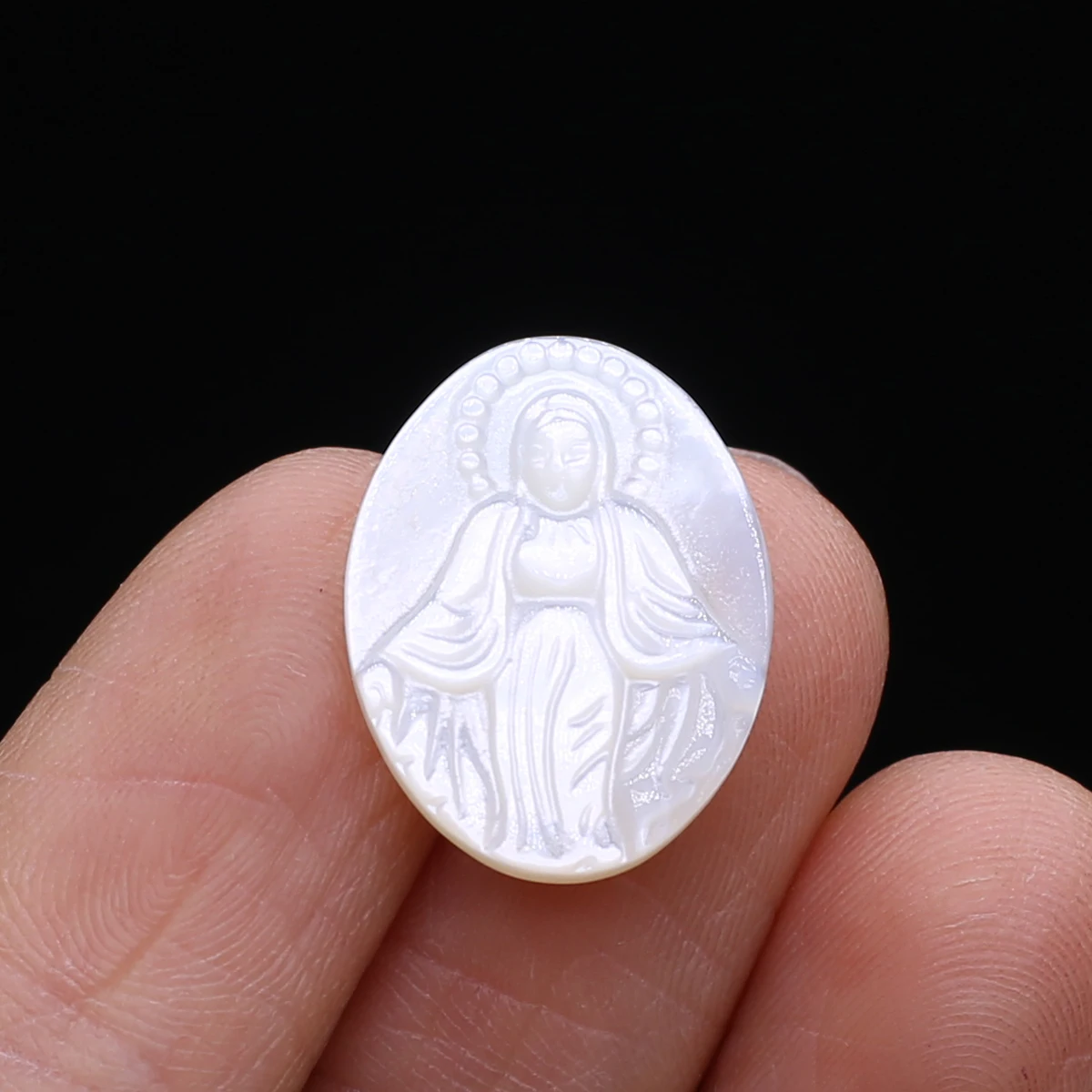 

14x18mm Natural White Shell Bead Oval Natural Freshwater Shell Loose Beads for Making DIY Jewelry Necklace Bracelet Accessories