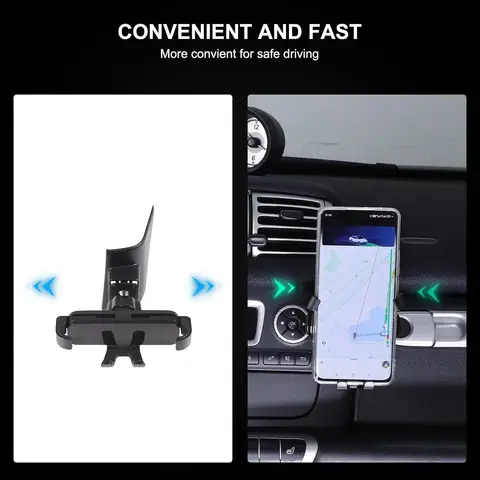 Держатель для мобильного телефона на центральной консоли для Mercedes Benz Smart 451 Fortwo 2011-2015, автомобильный перчаточный ящик, левый кронштейн для мобильного телефона