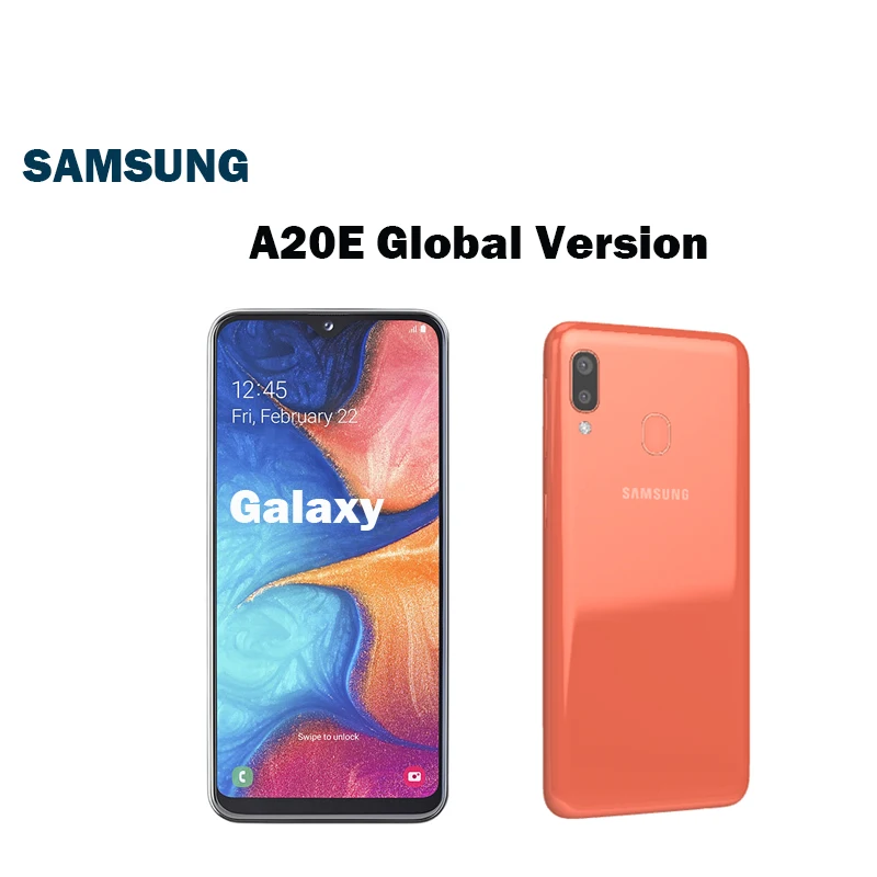 Samsung Galaxy A20e Global Version Original Unlocked CellPhone 5.8“ Dual SIM 3GB RAM 32GB ROM 13 MP Camera Android smartphone