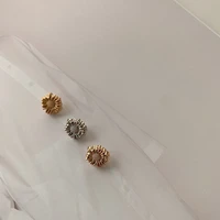 sunflower metal buttons summer clothing buttons female clothing shirt sweater cardigan buckle womens sewing accessories 6pcs