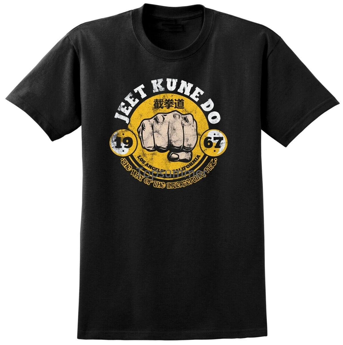 

Bruce Lee Inspired Jeet Kune Do T-Shirt - Martial Arts Enter Dragon Film Tee