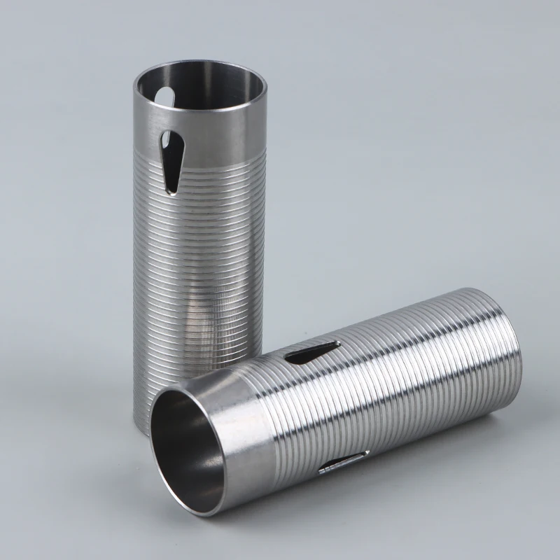 ЧПУ Улучшенный Ребристый Цилиндр теплоотвода из нержавеющей стали для Airsoft