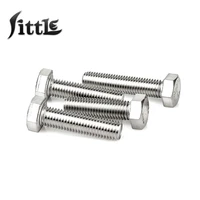 1235 pcs m8 m10 m12 hexagon head fully threaded screws vis parafuso tornillos outer hex bolts 316 steel outer hexagon bolt