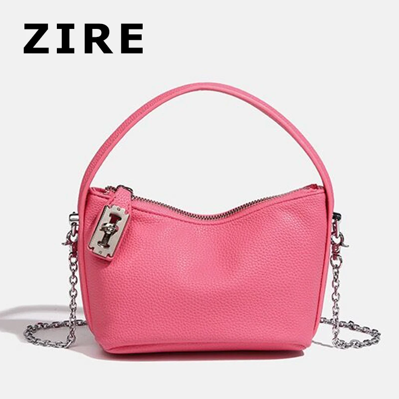 

Женская сумка-почтальонка на цепочке, модная маленькая сумка-мессенджер из мягкой кожи, 2023