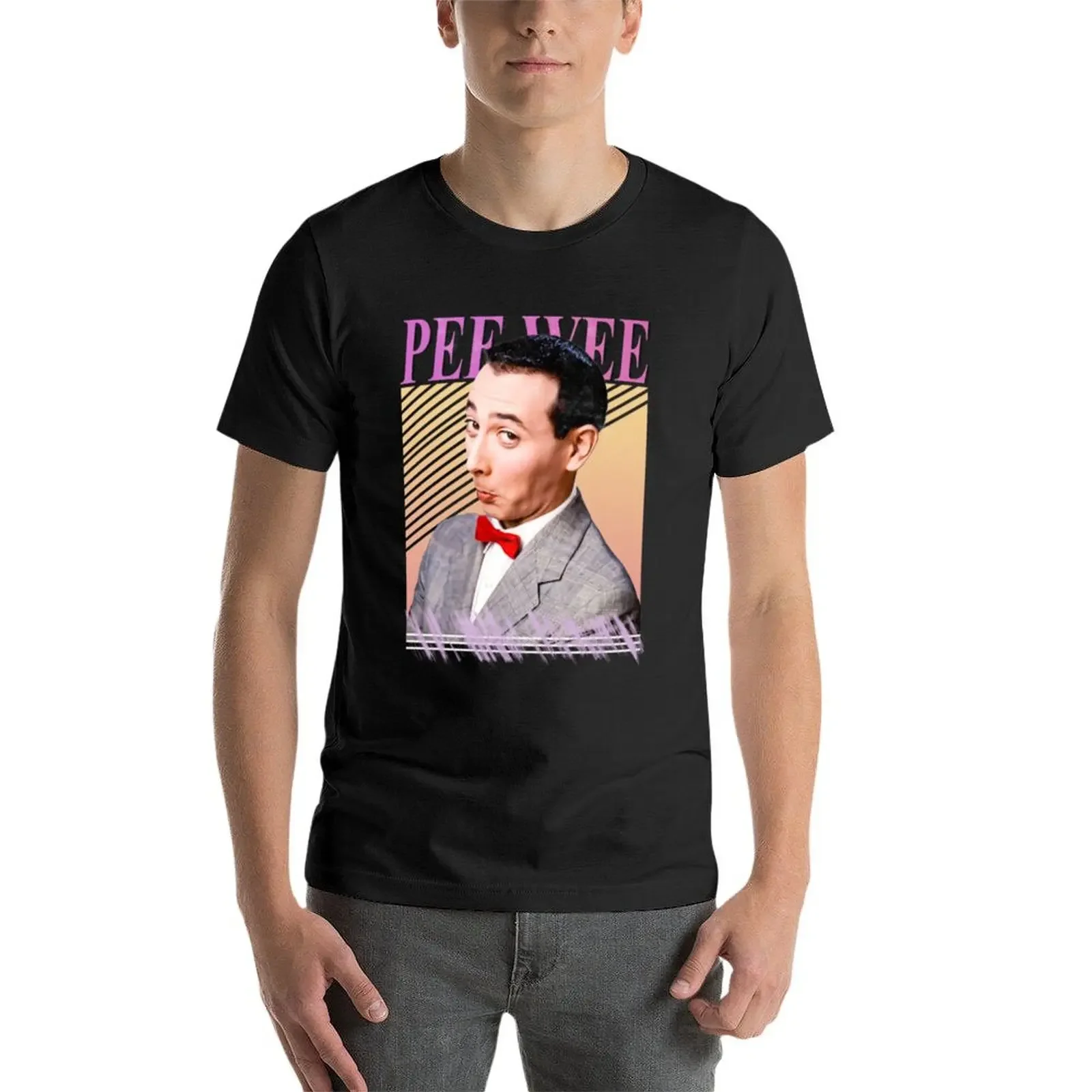 Футболка PEE WEE HERMAN милые топы винтажная футболка большого размера для мужчин
