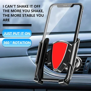 car cell phone holder vehicle gravity gps support cradle air vent cd slot mount suporte celular carro telephone voiture stand free global shipping