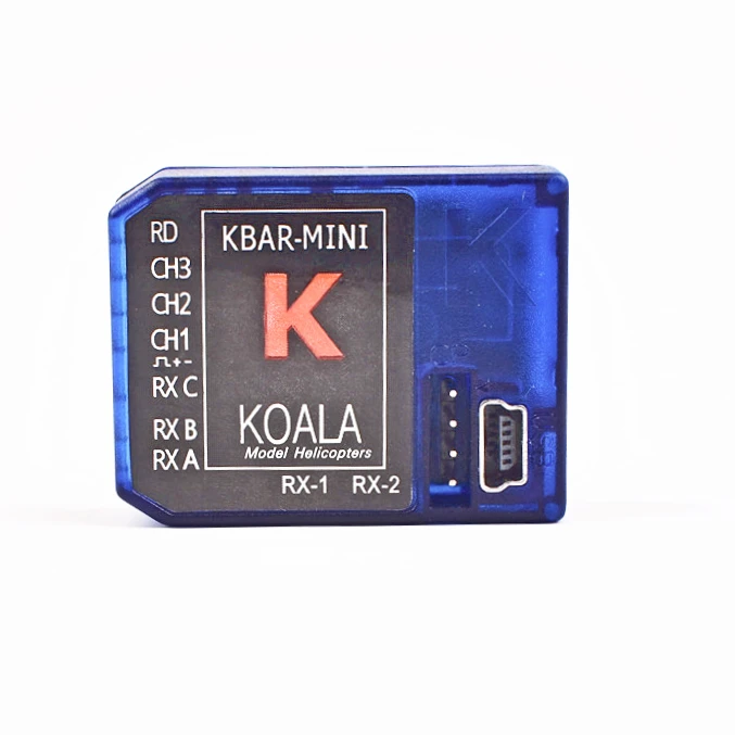 Синяя KBAR стабильная 3-осевая Гироскопическая система K8 Flybarless для Mikado vs VBAR 5.3.4 Rev 5 3