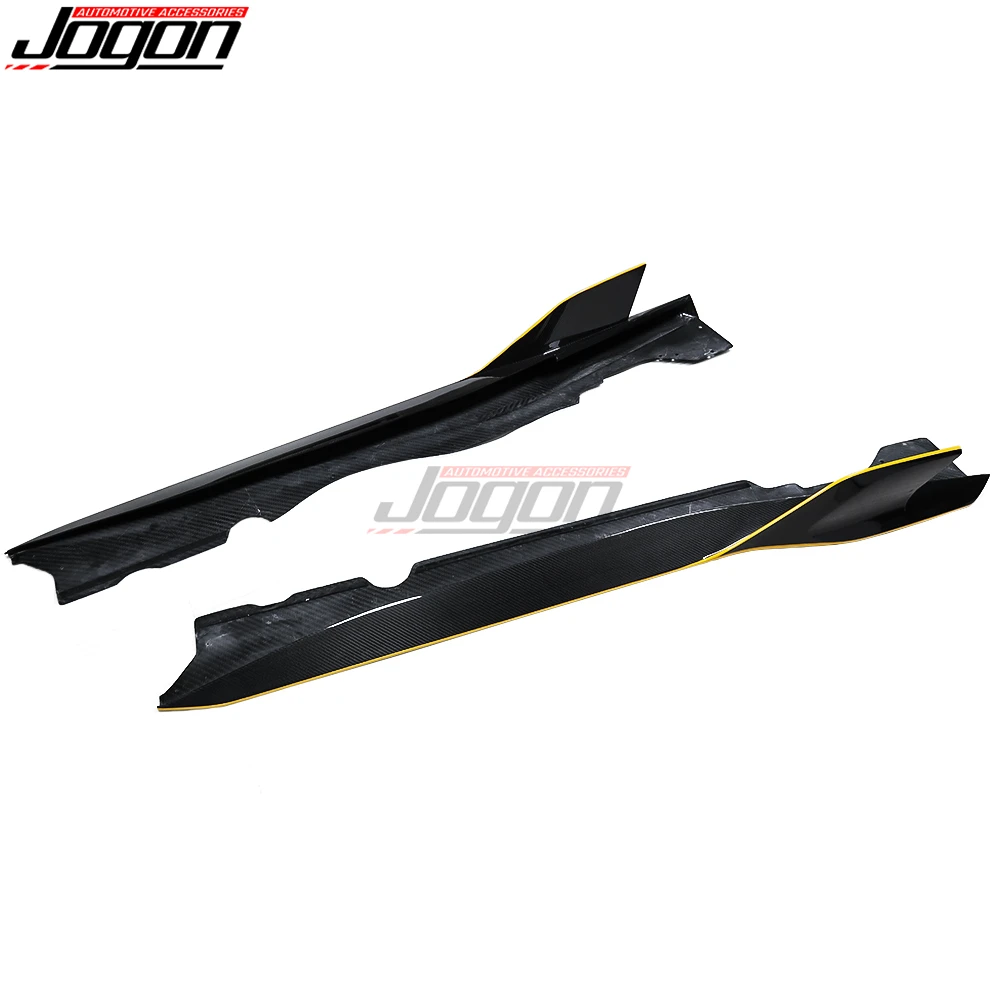 JOGON настоящая боковая юбка из углеродного волокна удлинительная защитная