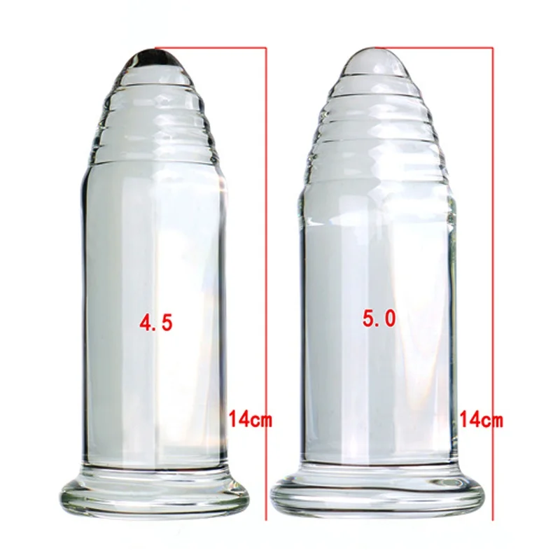 Большая стеклянная анальная пробка VaHppy