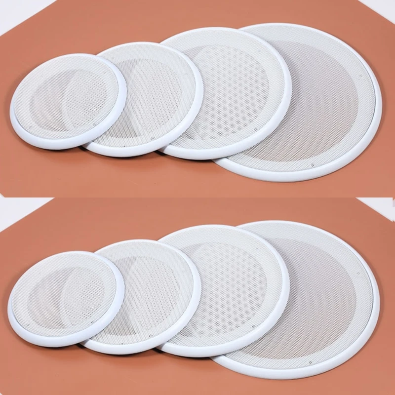 

Car Subwoofer Grill Circle Guard Ceiling Speaker Grill Mesh Cover DIY Accessories Part Enclosure Net Protective Cover