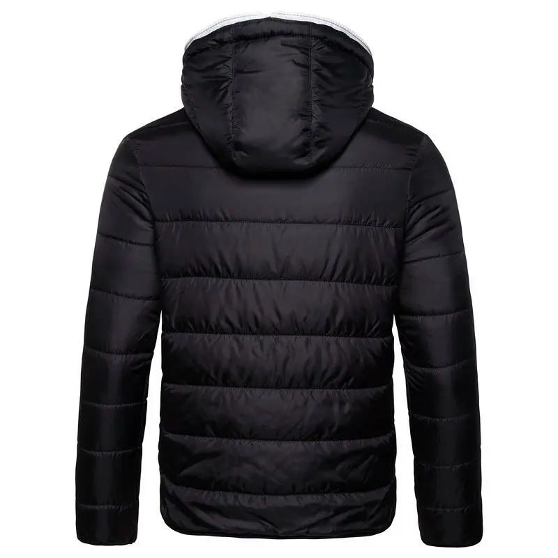 Men's Autumn/Winter 2022 Fashion Hooded Cotton Waterproof men's Parka Plus-Size Solid Heavy Jacket Parka men's Winter Jacket F01