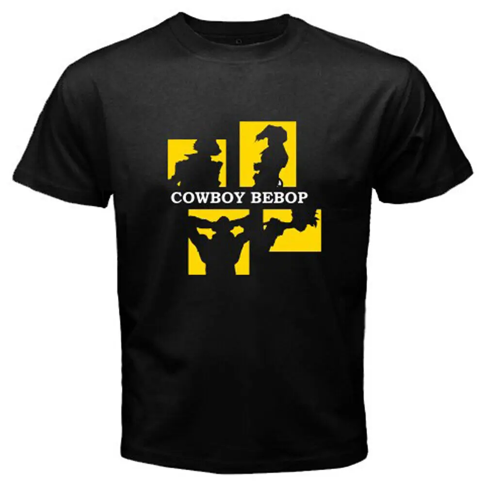 

Cowboy Bebop Anime Logo Men's Black T-shirt Size S to 3XL