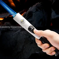 new multi function lighter straight through ignition gun barbecue moxibustion lighter kitchen cigarette tool peculiar shape