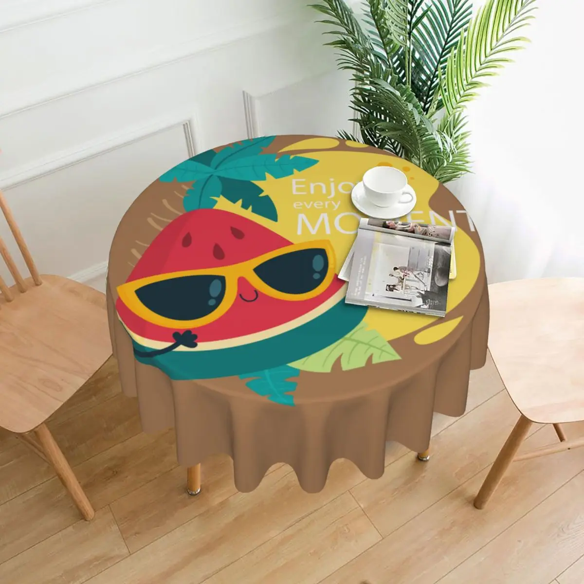 

Table Cloth Cute Summer Watermelon Tablecloth Bedroom Dormitory Dressing Table Mat Round Tablecloth Desk Decor