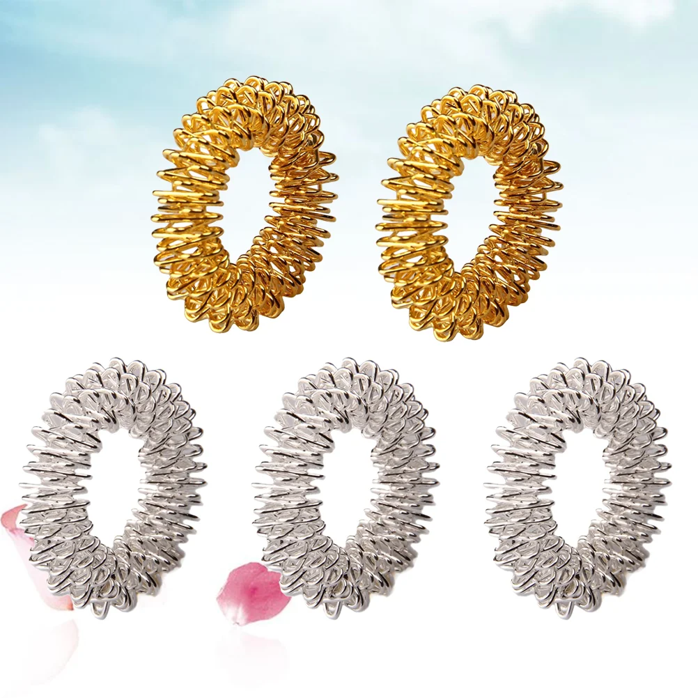 

Ring Finger Acupressure Rings Sensory Spiky Chinese Metal Depression Rin