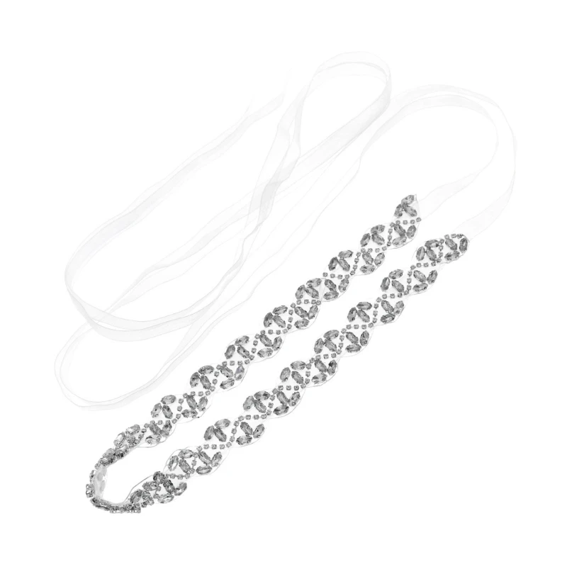 E15E пояс невесты со стразами лента с кристаллами для театрализованного