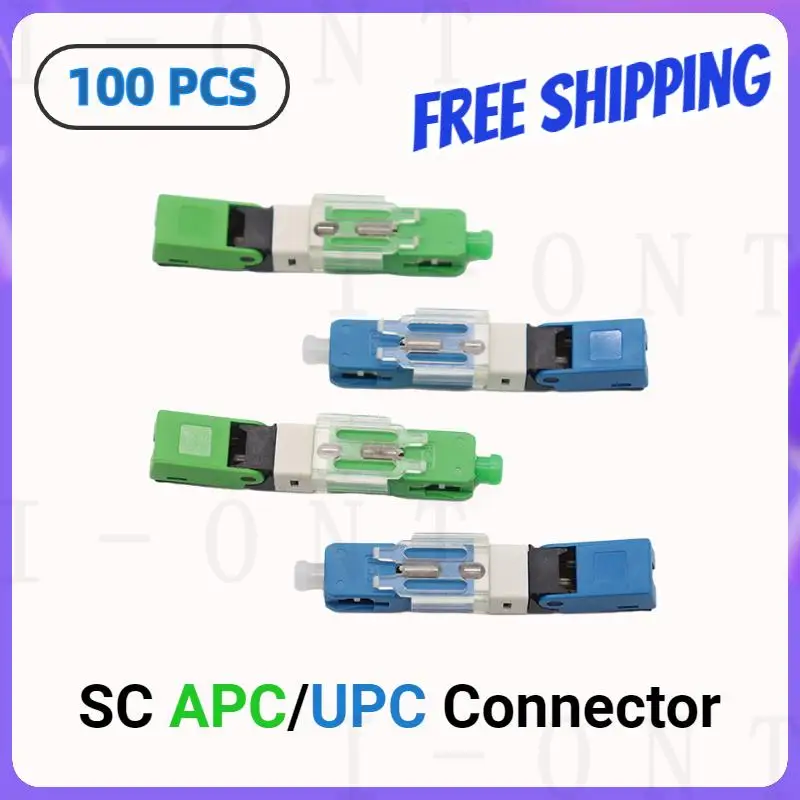 100PCS/Pack FTTH ESC250D SC/UPC Single-Mode SC/APC Optical Fiber Fast Connector SC PC Embedded Type ESC250D SC Quick Connector