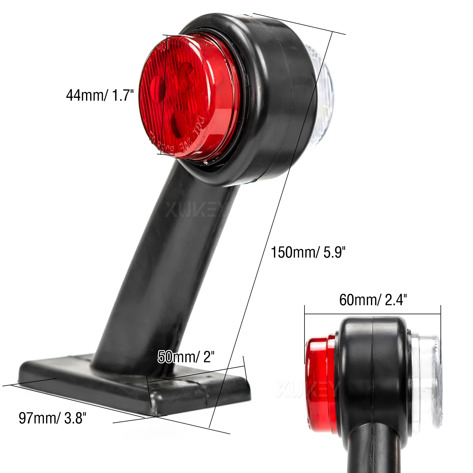 2x восстановленные боковые задние габаритные фонари лампа 12 В 24 прицеп фургон