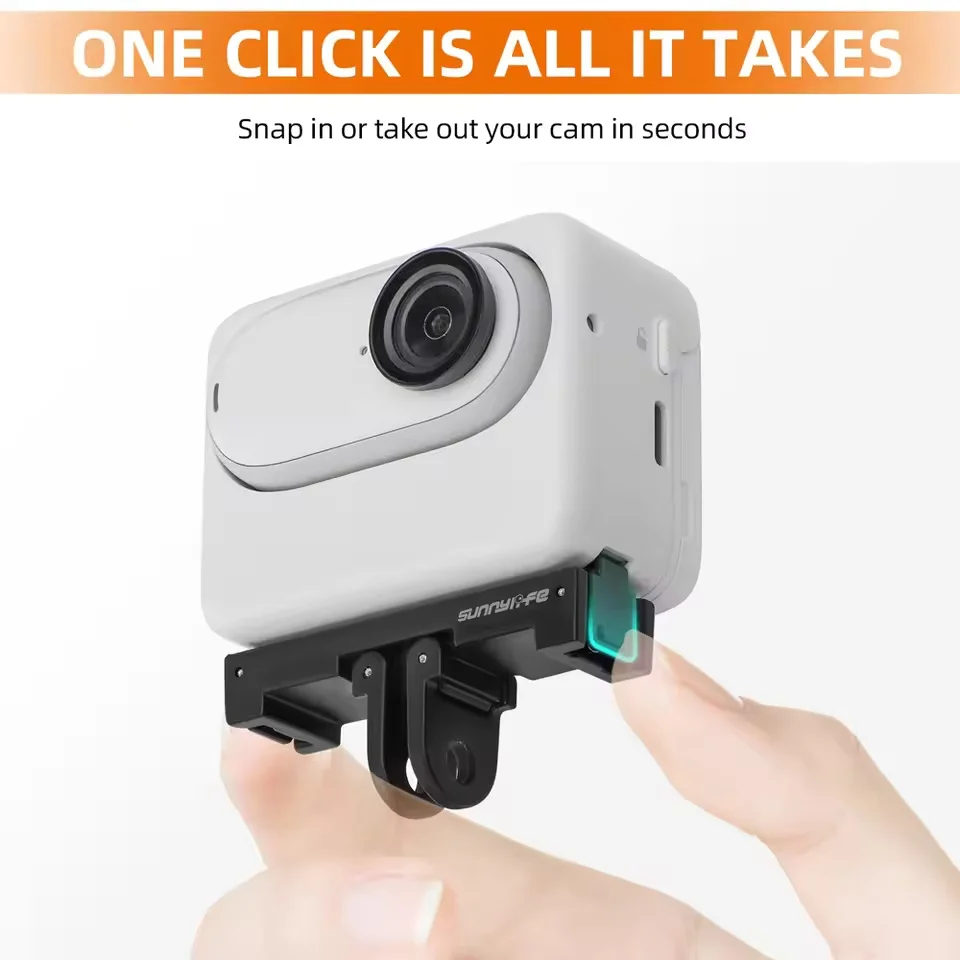 Фото Магнитное крепление-адаптер Sunnylife для Insta360 GO 3 /3S, складное быстросъемное основание, аксессуары для крепления камеры на штатив №1