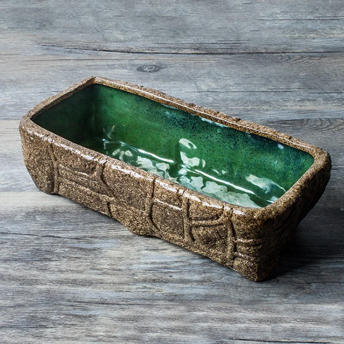 Грубая керамика ручной работы большая стирка чая ведро для керамических