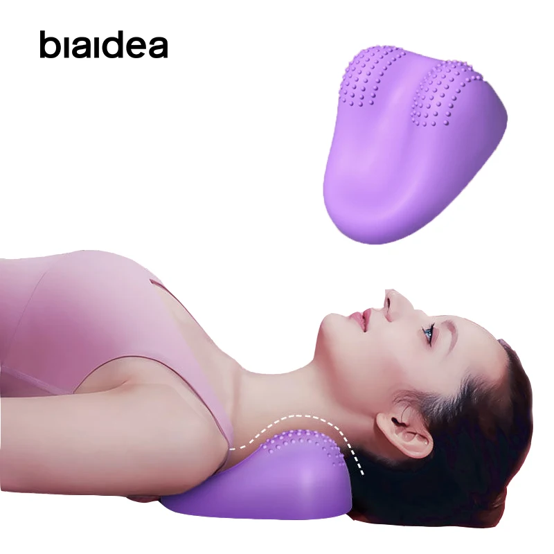 

Cervical Spine Stretcher Gravity Muscle Relaxation Traction Shoulder Back Massage Neck Pillow Relieve Pain Spine Correction Home