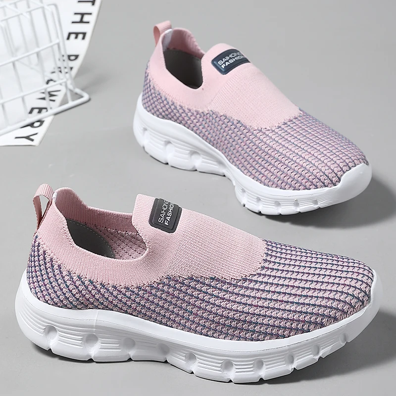 

Женские модные повседневные спортивные туфли, удобные сетчатые Женские спортивные туфли на шнуровке, женская обувь на плоской подошве, дышащая обувь с вулканизированной подошвой, модель 2023