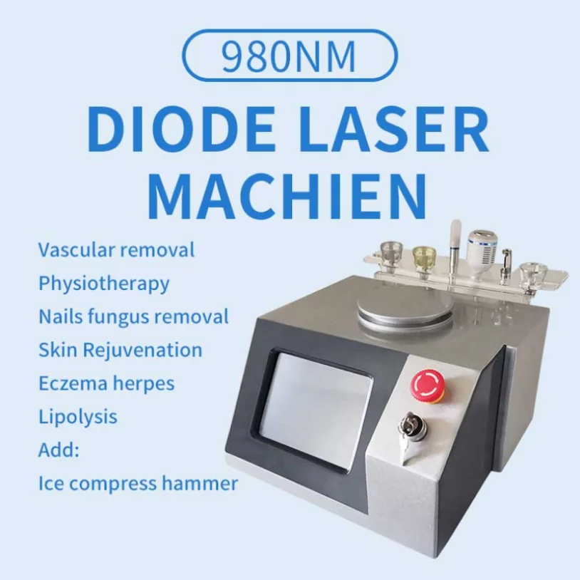 

High Quality Ce Laser Beauty Equipment 60W Multifunction 980Nm Diode Vascular Removal Machine
