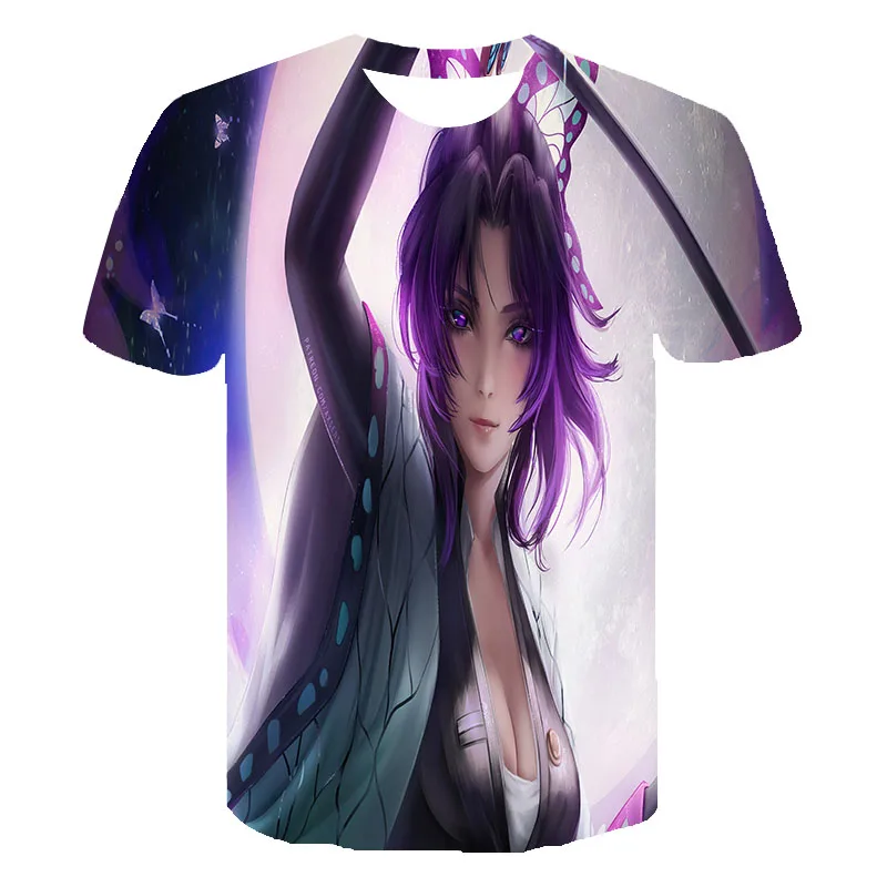 

Новинка 2022, одежда аниме для мальчиков и девочек, футболки с мультяшным 3D-принтом, детская модная одежда, летние топы с коротким рукавом