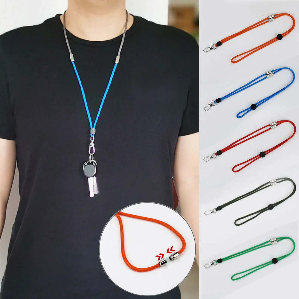 

Шнурок для ключей с металлической треугольной пряжкой, 1 шт.