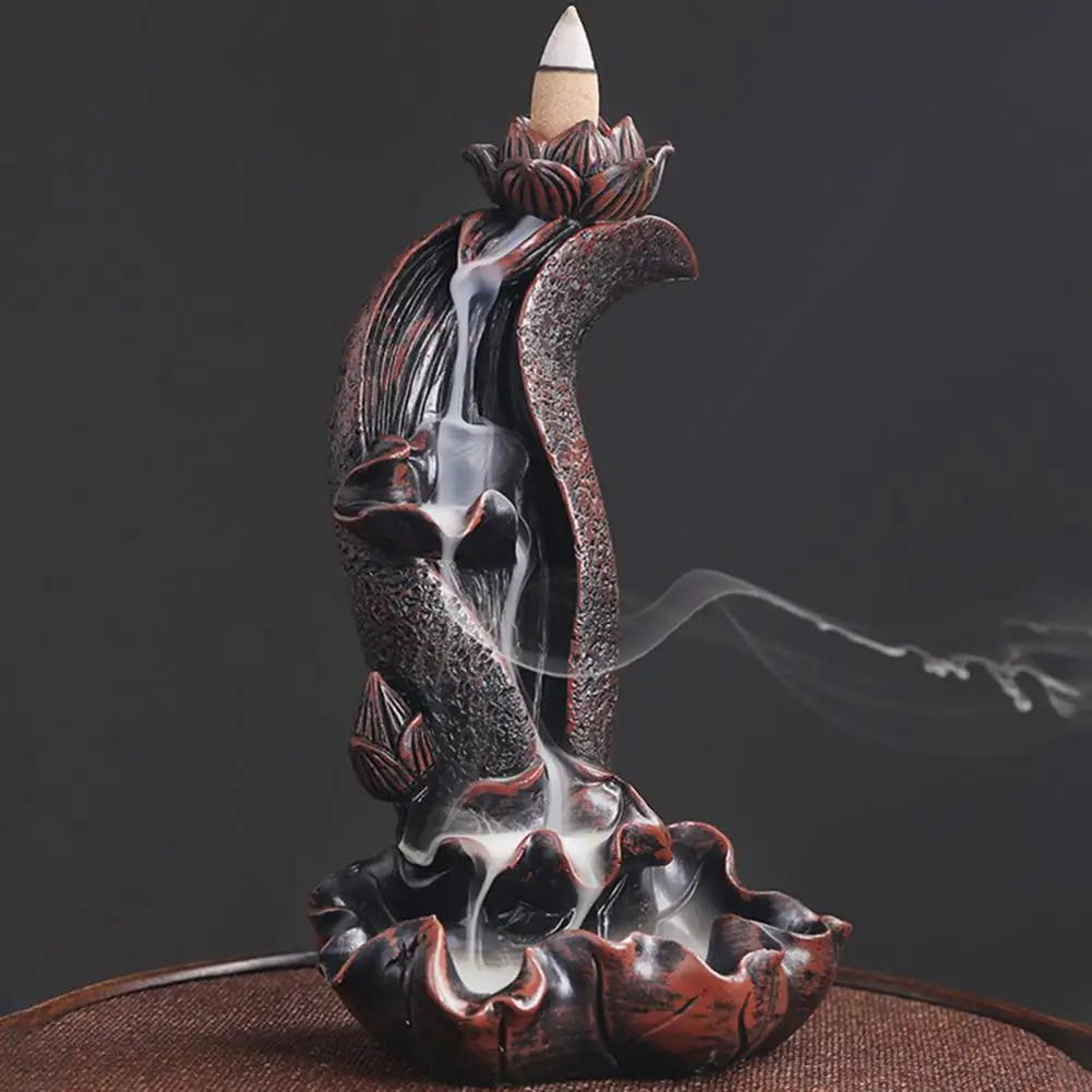 

Attractive Resin Eye-catching Handcrafted Beautiful Censer Holder Backflow Censer Backflow Incense Cones
