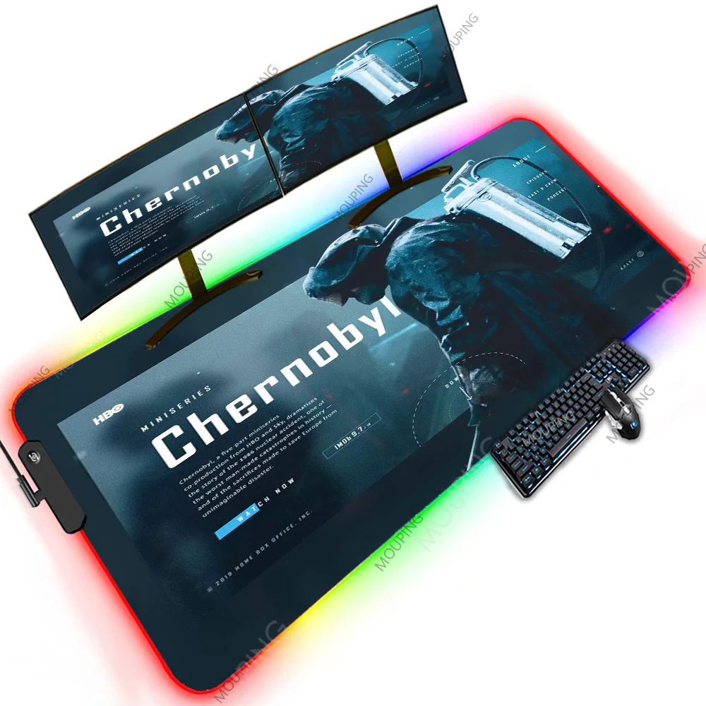 

Chernobyl Special Design 1200X500 XXXXL Led Computer Accessories Backlit Accessories for Pc Gamer Offices Oversize Mouse Pads