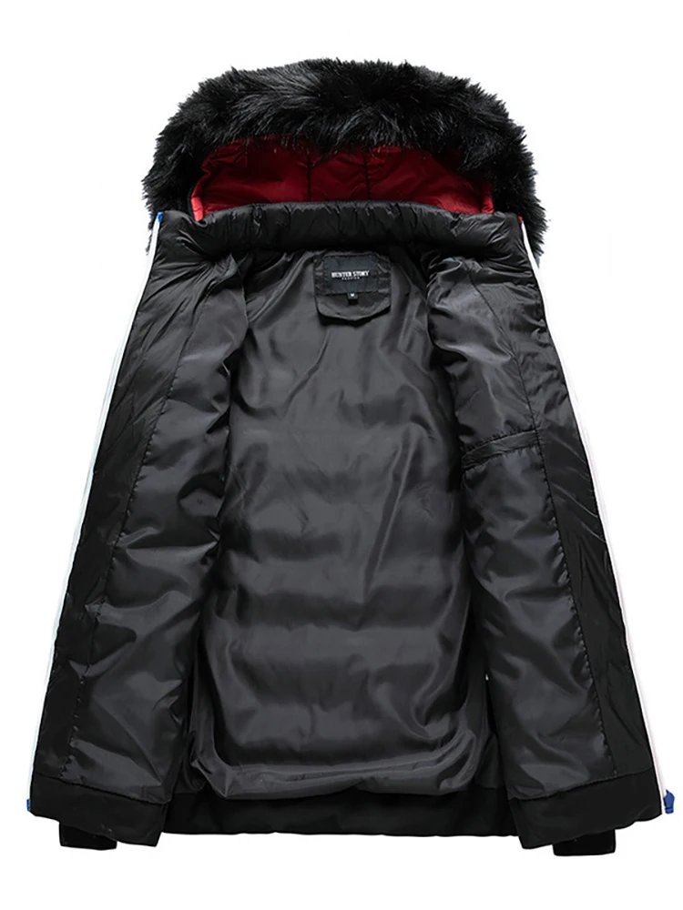 Thick 2022 Winter Jacket Men's New Fashion Hooded Men's Warm Casual Black Jacket Thickened Windproof Parka Male Coat