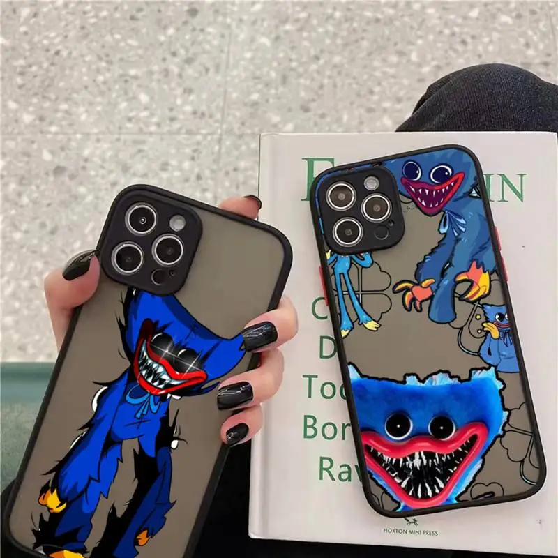 

Wuggy Playtime cartoon funny Phone Case matte transparent For iphone 7 8 11 12 13 plus mini x xs xr pro max cover