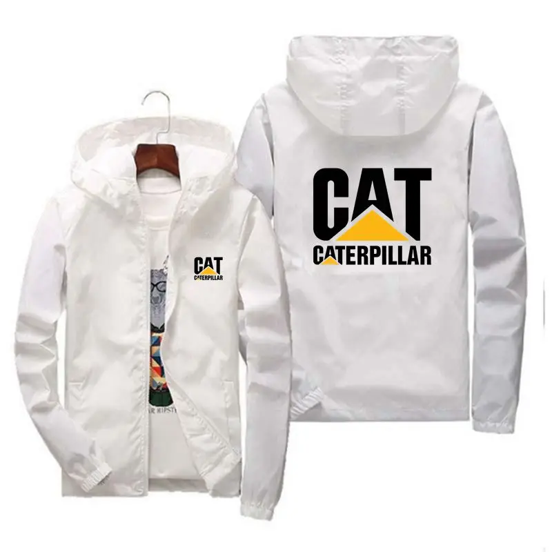 

Men's hooded jacket 2023 Bomber jacket men's windbreaker zipper coat Spring and autumn casual work coat men's fishing sunscreen