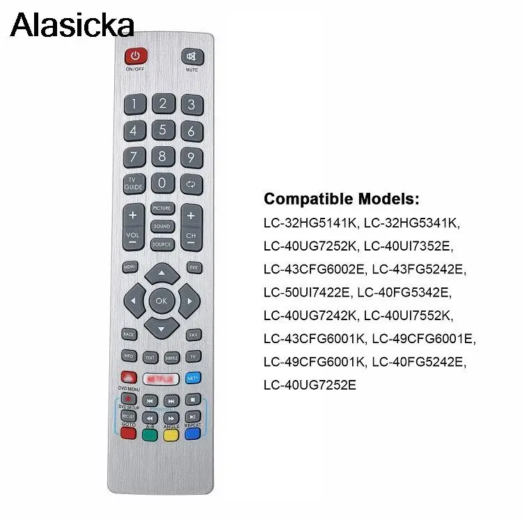 Control Replacement For Sharp Aquos Remote Controller Portab