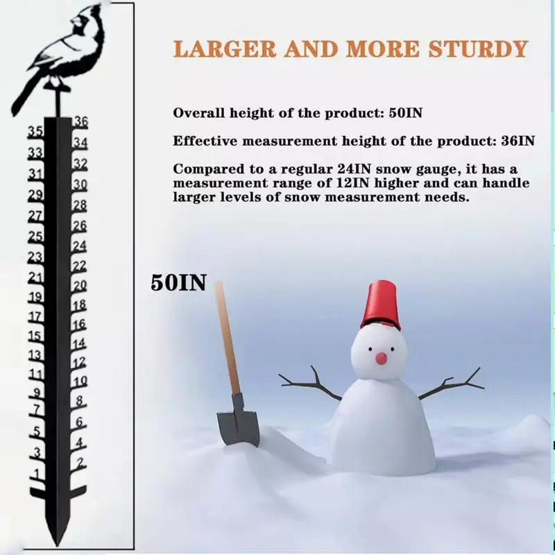 Снежные колья с оленем и птицей дизайн снега милые животные садовый декор