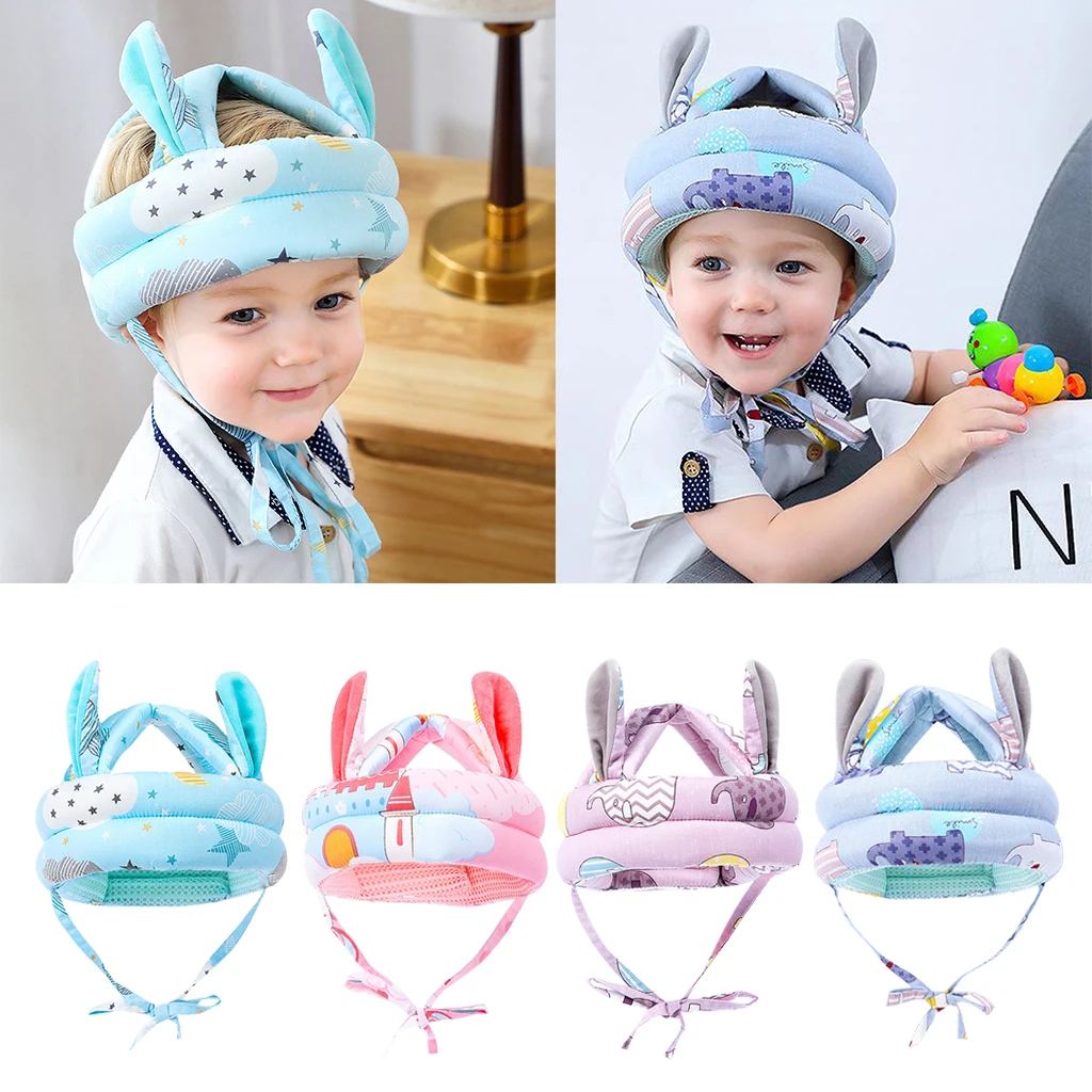 Baby Toddler Cap Anti-collision Protective Hat Baby Safety Helmet Soft Comfortable Head Security & Protection - Adjustable