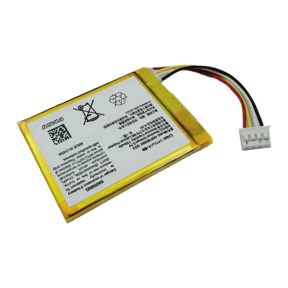 2024 годы Высокое качество GSP 383562 Оригинальный аккумулятор для JBL Go3 Go 3 G03 750 мАч